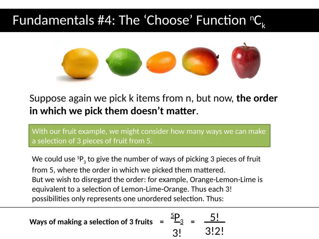 Topic 1: Combinatorics Dr J Frost - slide 17 of 75