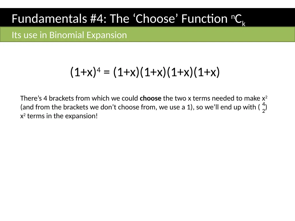 Topic 1: Combinatorics Dr J Frost - slide 21 of 75