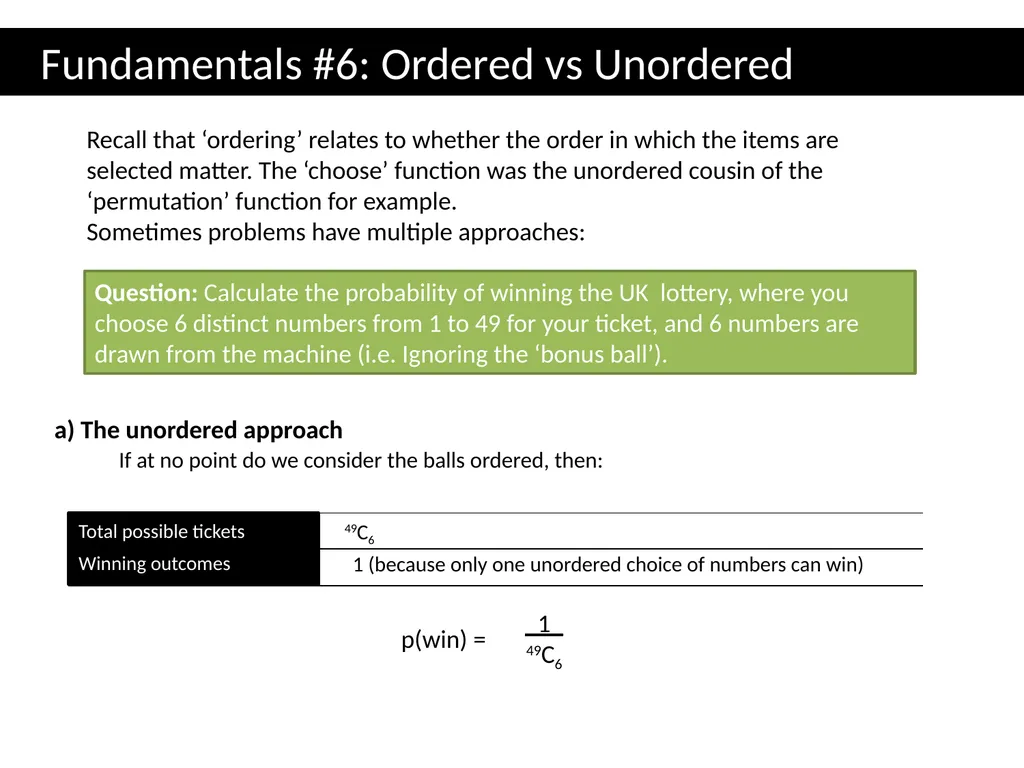 Topic 1: Combinatorics Dr J Frost - slide 23 of 75