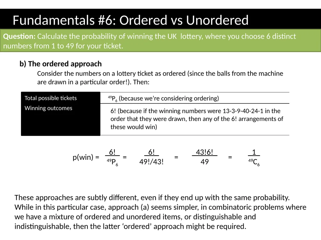 Topic 1: Combinatorics Dr J Frost - slide 24 of 75
