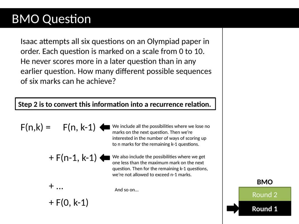 Topic 1: Combinatorics Dr J Frost - slide 57 of 75