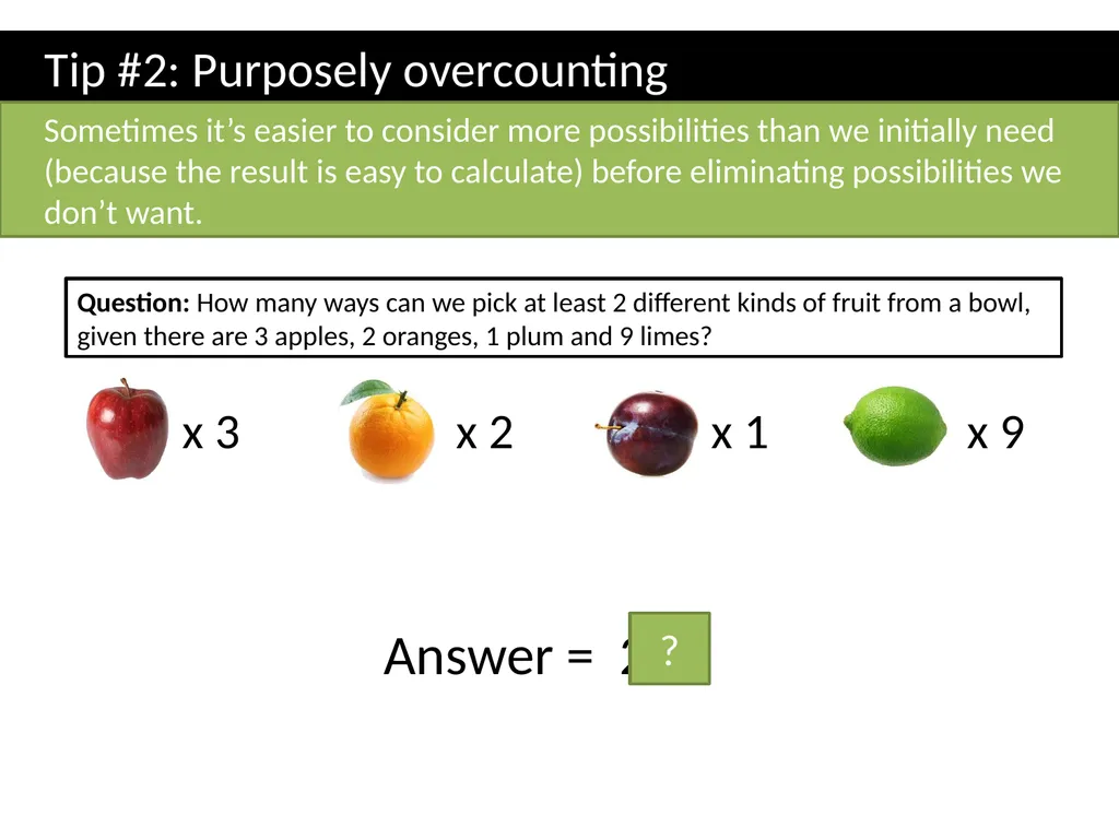 Topic 1: Combinatorics Dr J Frost - slide 32 of 75