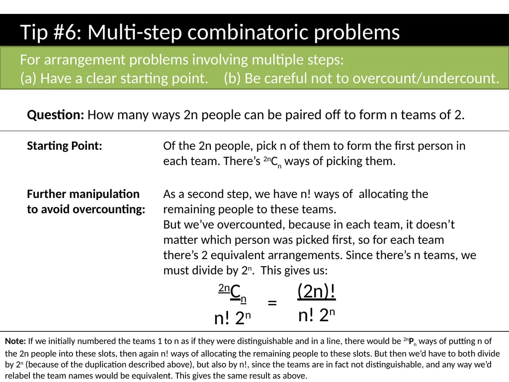 Topic 1: Combinatorics Dr J Frost - slide 46 of 75