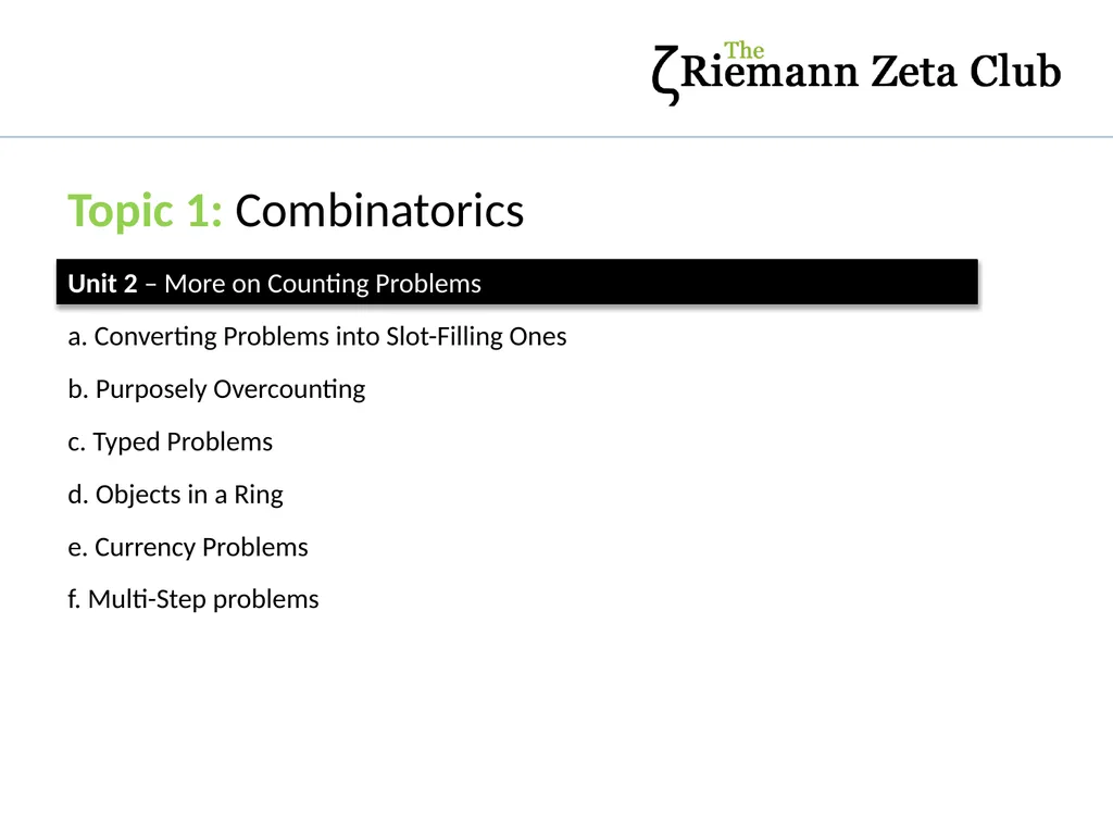 Topic 1: Combinatorics Dr J Frost - slide 5 of 75