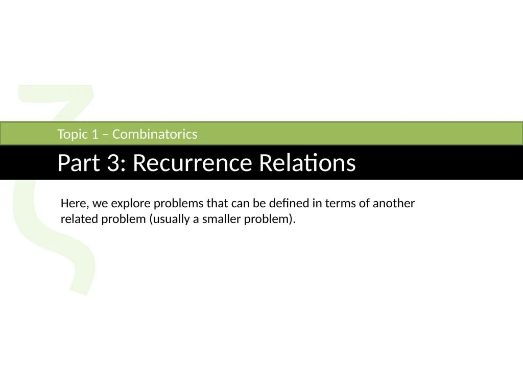 Topic 1: Combinatorics Dr J Frost - slide 47 of 75