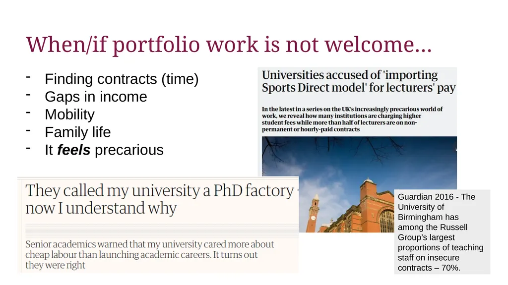 Post-PhD Jobs, Academia, etc. Dr Thomas Perry - slide 7 of 17