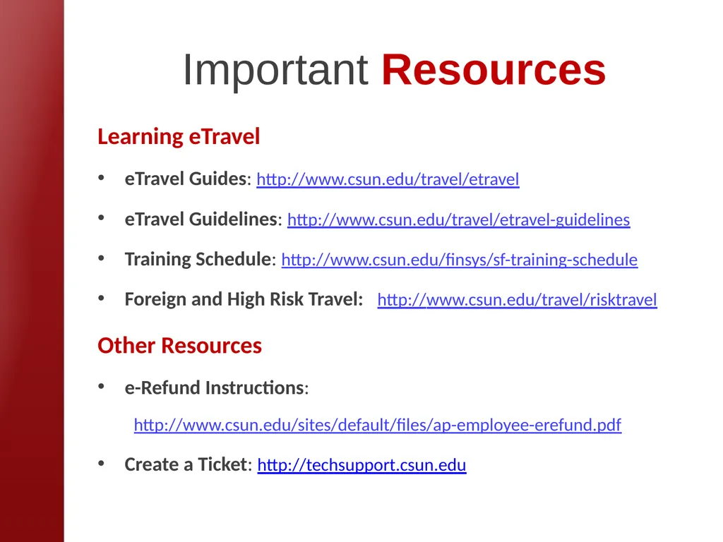 eTravel Authorization / Reimbursement Overview - slide 27 of 27