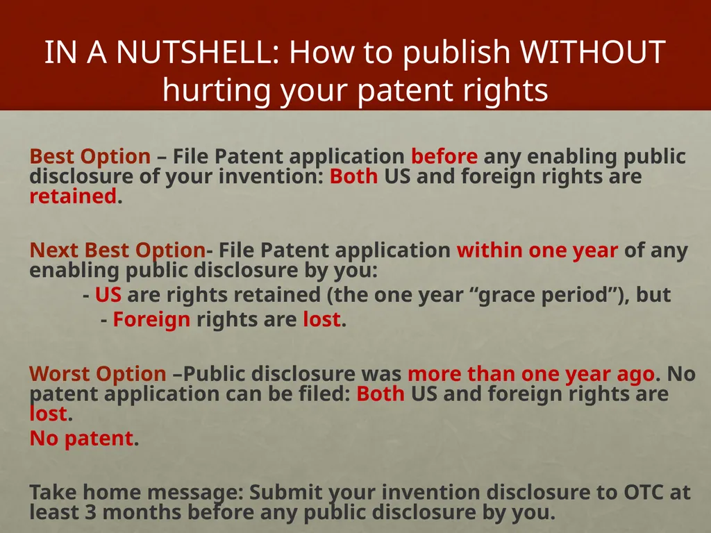 OTC OFFICE OF TECHNOLOGY COMMERCIALIZATION - slide 14 of 16