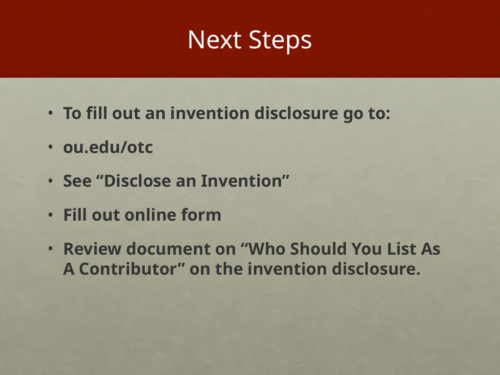 OTC OFFICE OF TECHNOLOGY COMMERCIALIZATION - slide 16 of 16