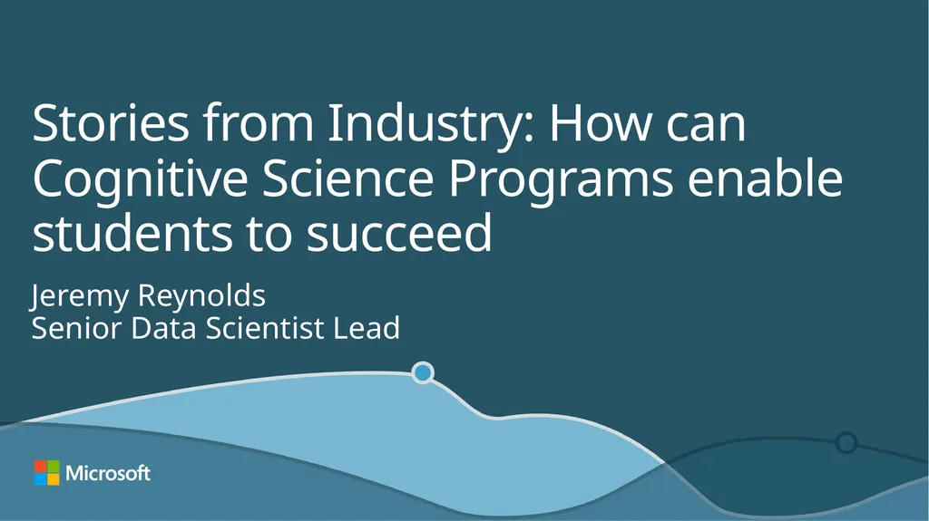 Stories from Industry: How can Cognitive Science - slide 1 of 29