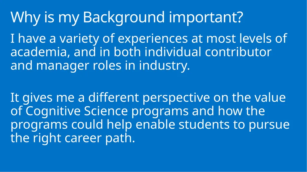 Stories from Industry: How can Cognitive Science - slide 3 of 29