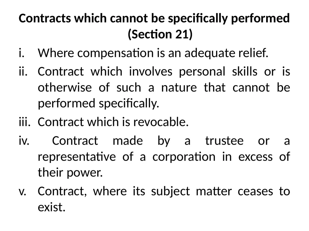 How specific Reliefs are Given under Specific - slide 29 of 32