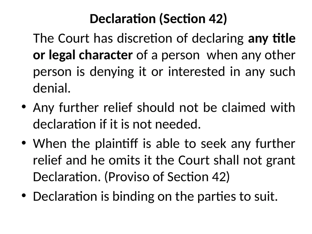How specific Reliefs are Given under Specific - slide 15 of 32