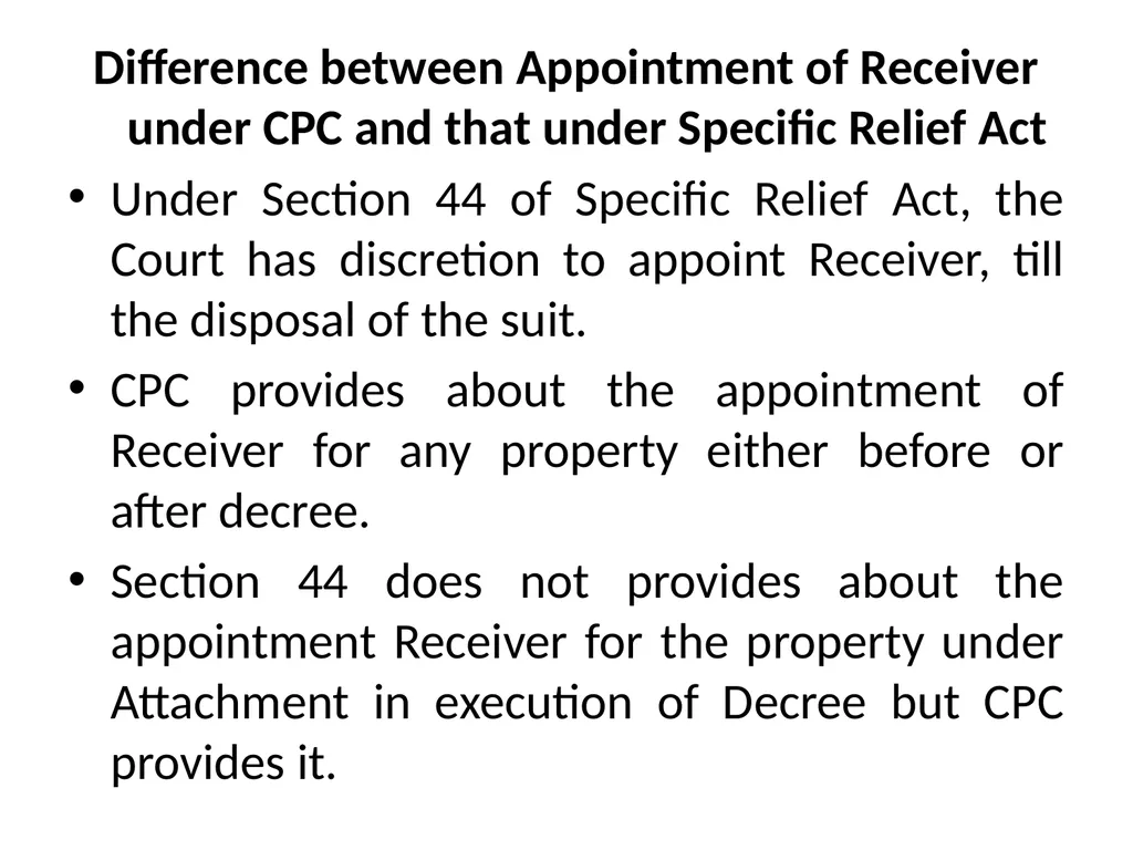 How specific Reliefs are Given under Specific - slide 20 of 32