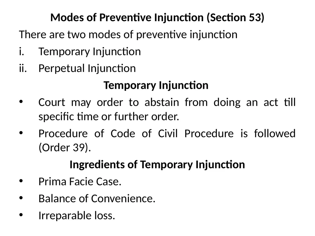How specific Reliefs are Given under Specific - slide 11 of 32