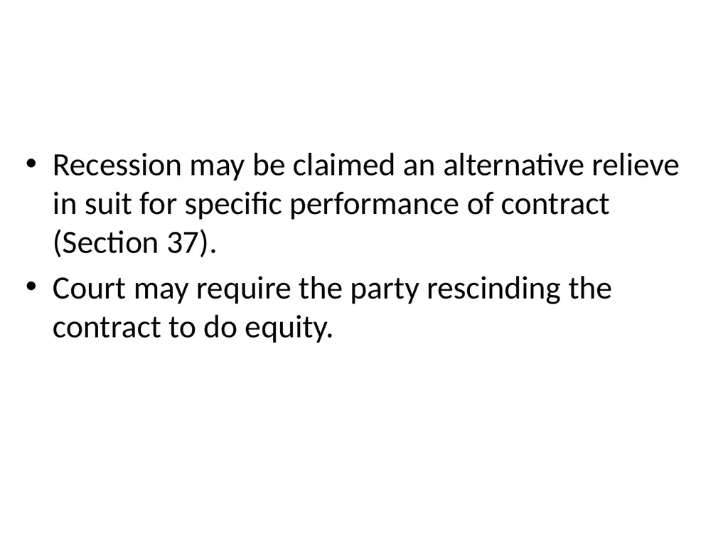 How specific Reliefs are Given under Specific - slide 24 of 32