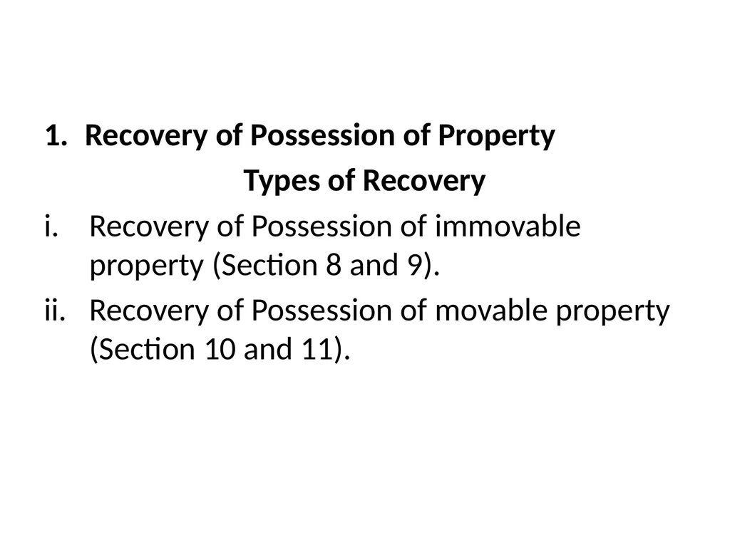How specific Reliefs are Given under Specific - slide 6 of 32