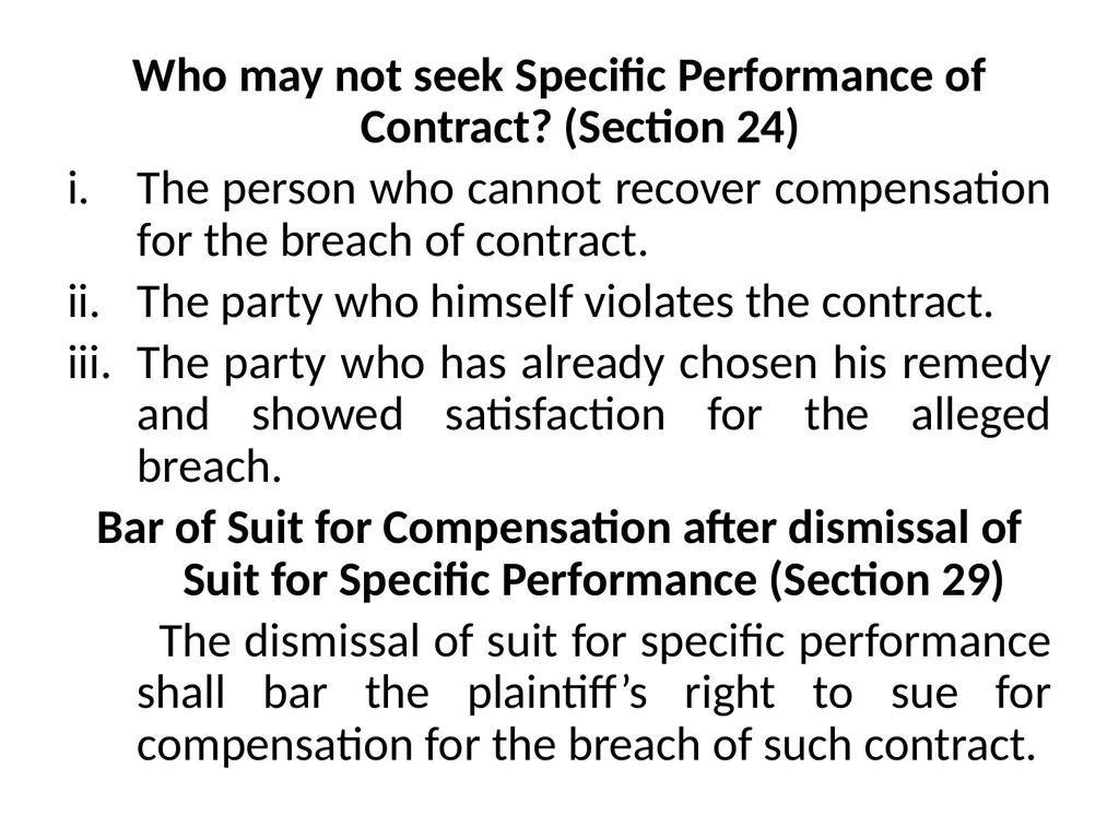 How specific Reliefs are Given under Specific - slide 31 of 32