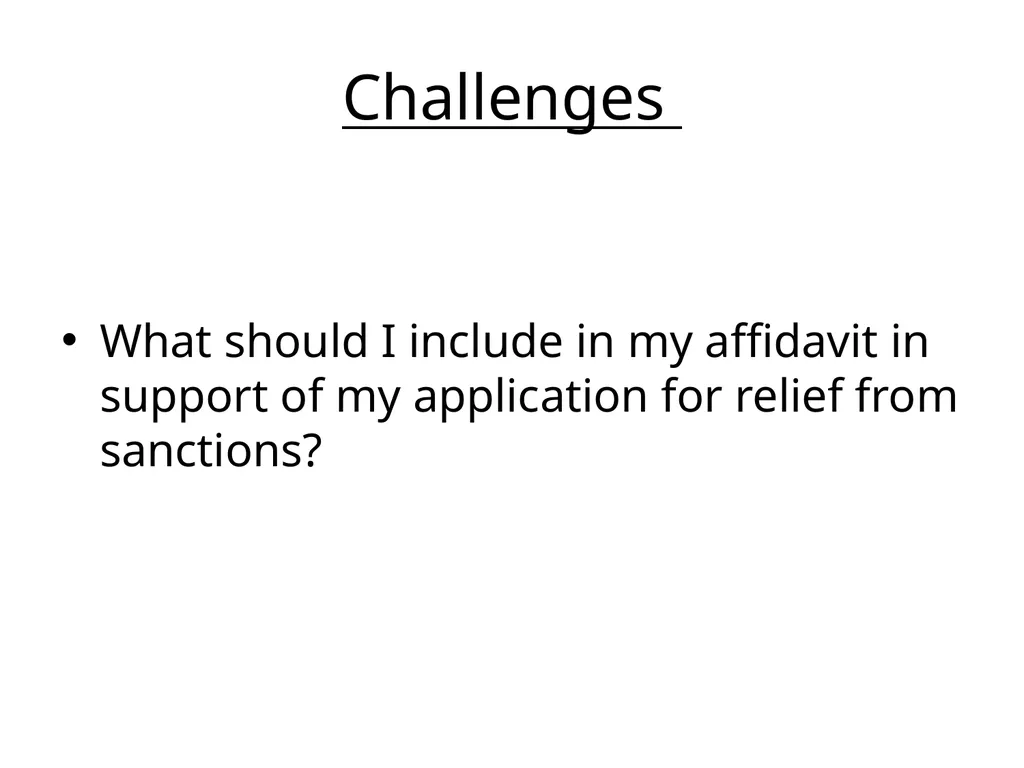 APPLICATIONS FOR EXTENSIONS OF TIME & RELIEF FROM - slide 6 of 17