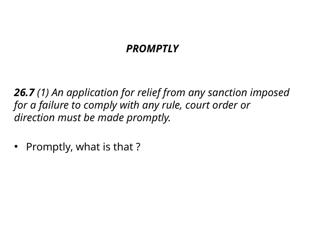 APPLICATIONS FOR EXTENSIONS OF TIME & RELIEF FROM - slide 9 of 17