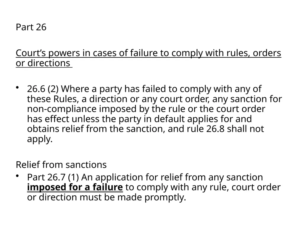 APPLICATIONS FOR EXTENSIONS OF TIME & RELIEF FROM - slide 4 of 17