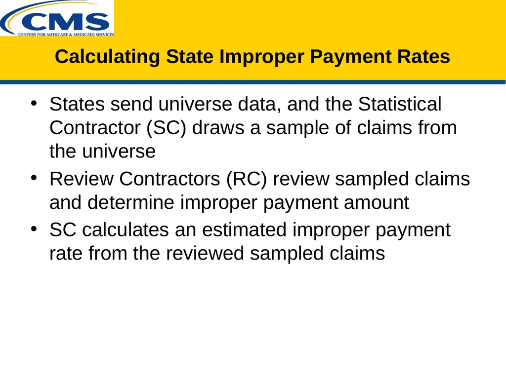 PERM Improper Payment Rate Calculation - slide 3 of 17