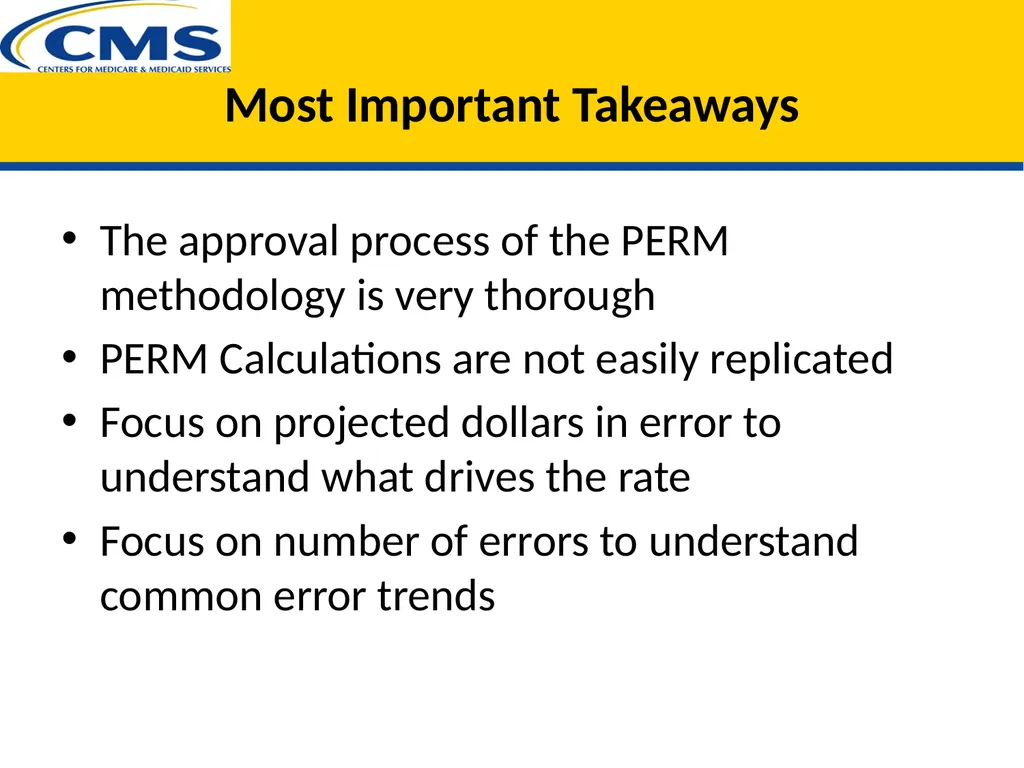 PERM Improper Payment Rate Calculation - slide 2 of 17