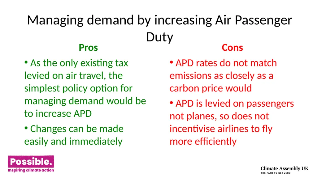 An understanding of how growth in demand for air - slide 11 of 15