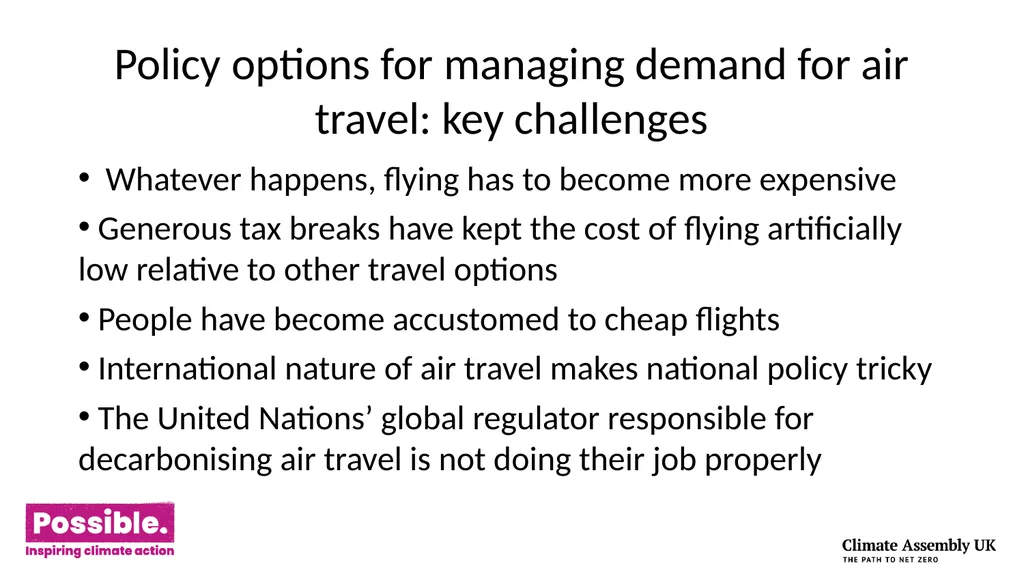An understanding of how growth in demand for air - slide 3 of 15