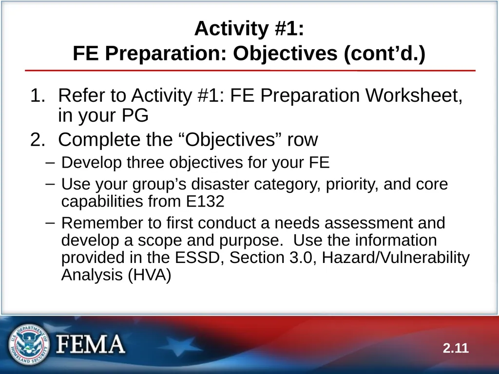 E133: OPERATIONS-BASED EXERCISE DESIGN AND - slide 11 of 71