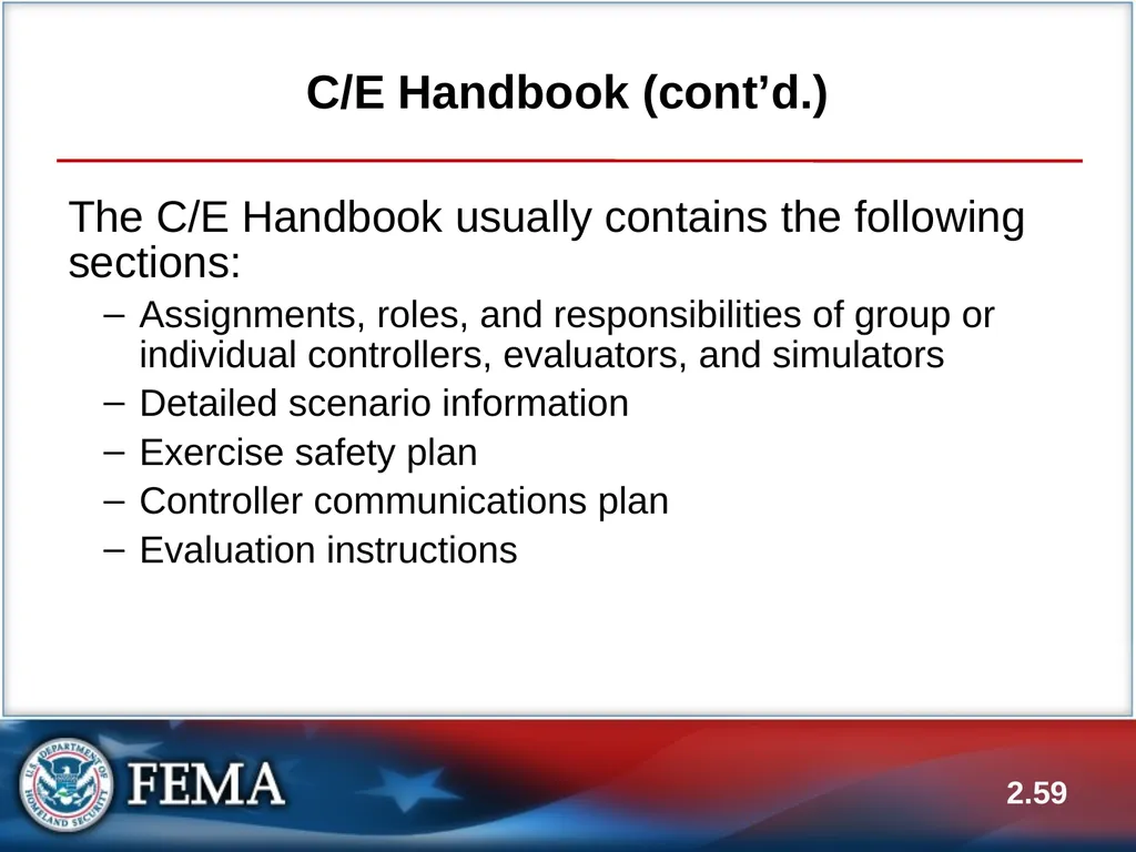 E133: OPERATIONS-BASED EXERCISE DESIGN AND - slide 59 of 71