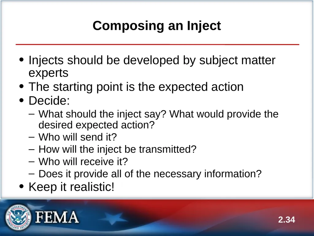 E133: OPERATIONS-BASED EXERCISE DESIGN AND - slide 34 of 71