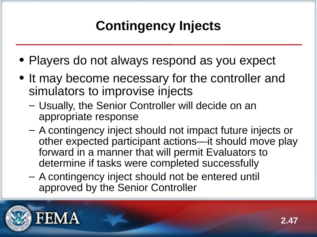 E133: OPERATIONS-BASED EXERCISE DESIGN AND - slide 47 of 71