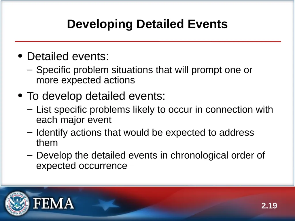 E133: OPERATIONS-BASED EXERCISE DESIGN AND - slide 19 of 71