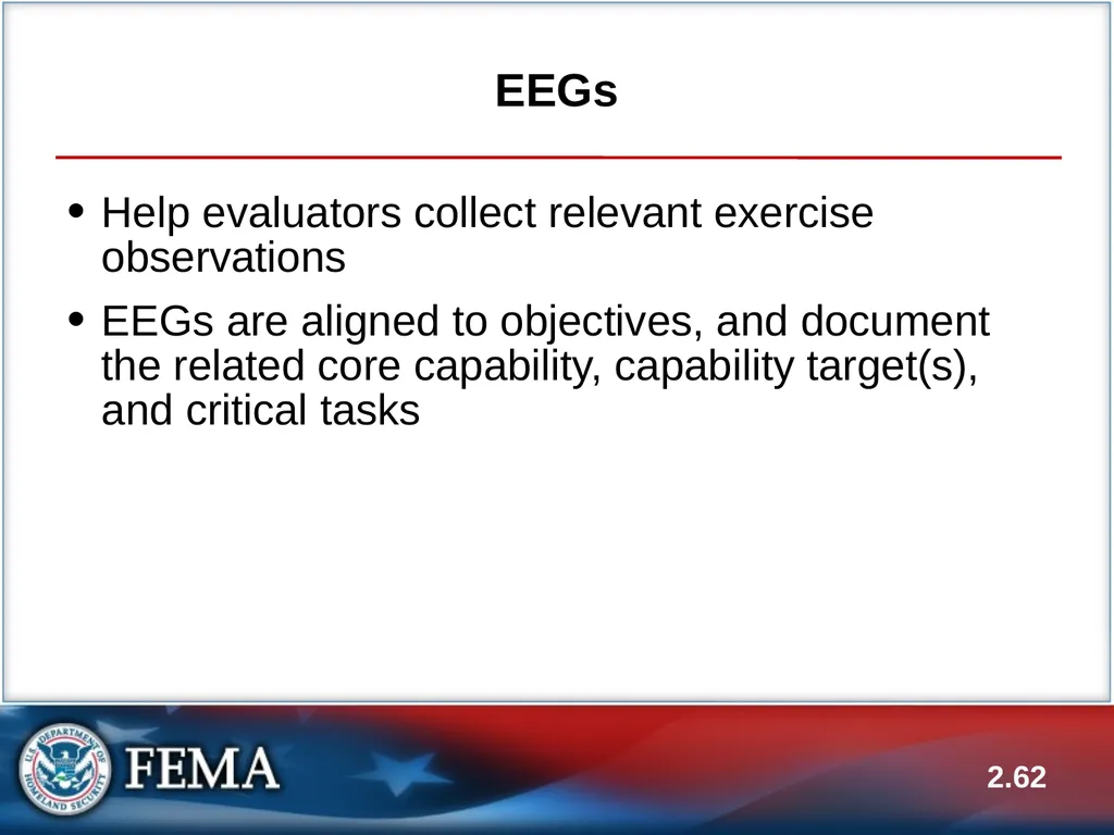 E133: OPERATIONS-BASED EXERCISE DESIGN AND - slide 62 of 71