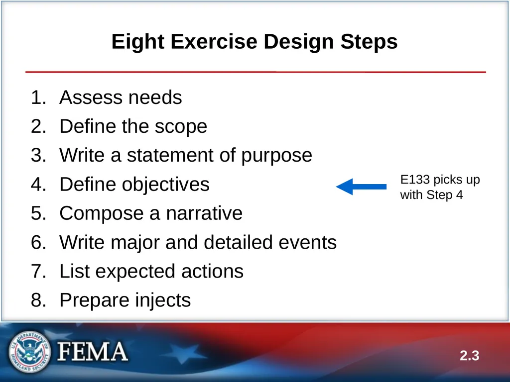 E133: OPERATIONS-BASED EXERCISE DESIGN AND - slide 3 of 71