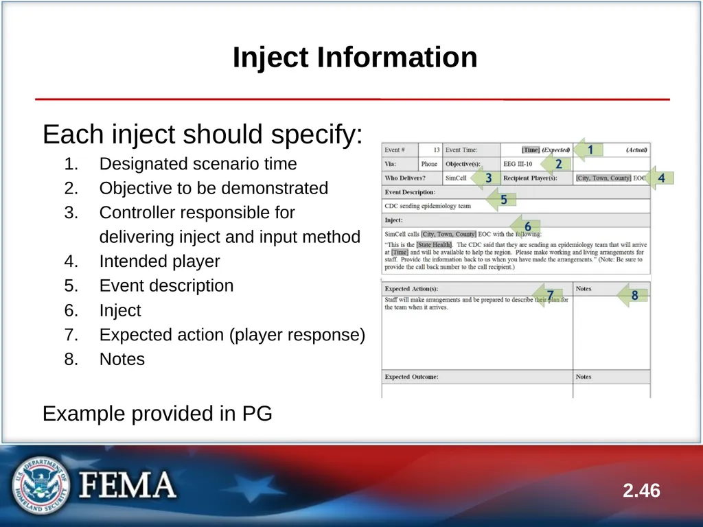 E133: OPERATIONS-BASED EXERCISE DESIGN AND - slide 46 of 71