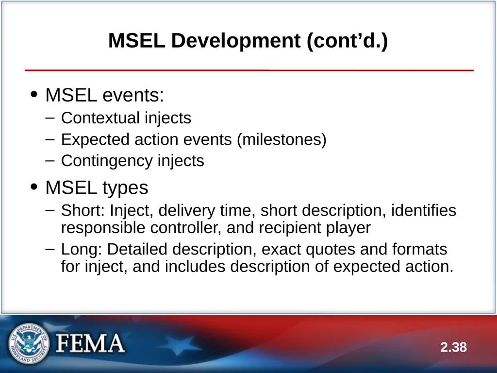 E133: OPERATIONS-BASED EXERCISE DESIGN AND - slide 38 of 71