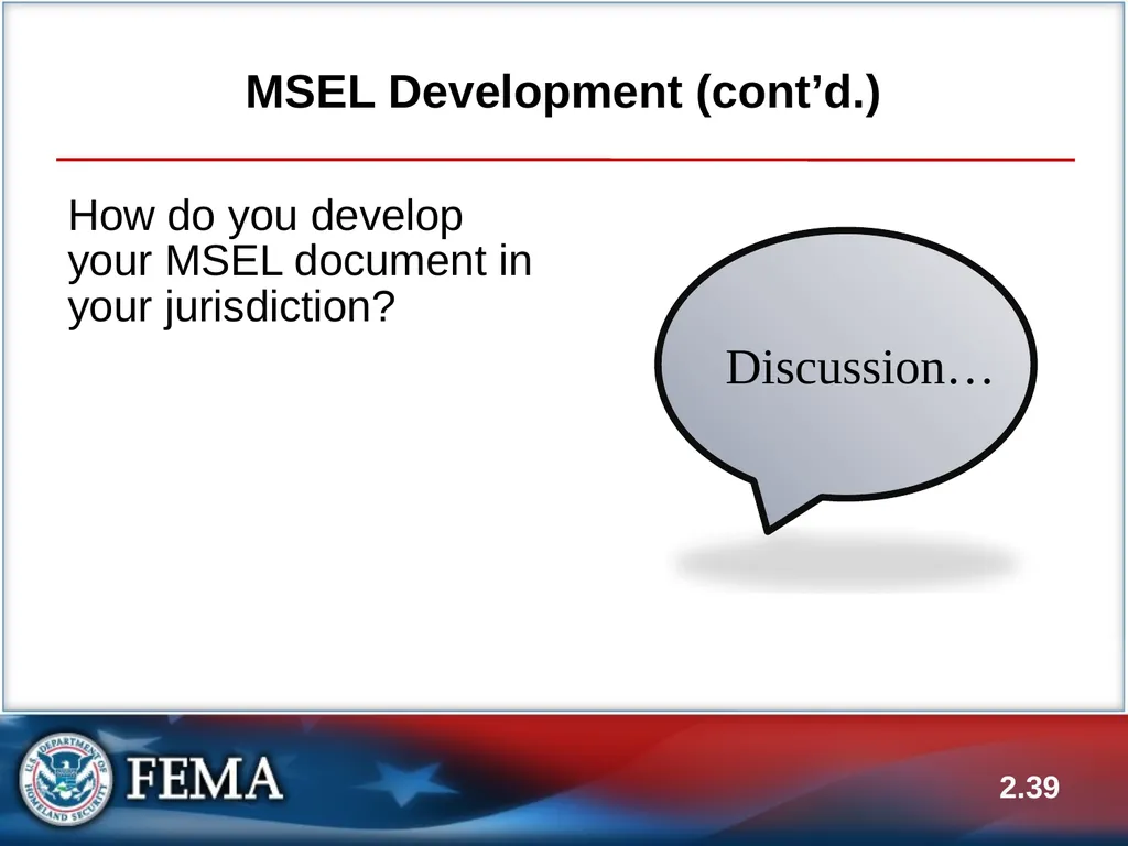 E133: OPERATIONS-BASED EXERCISE DESIGN AND - slide 39 of 71