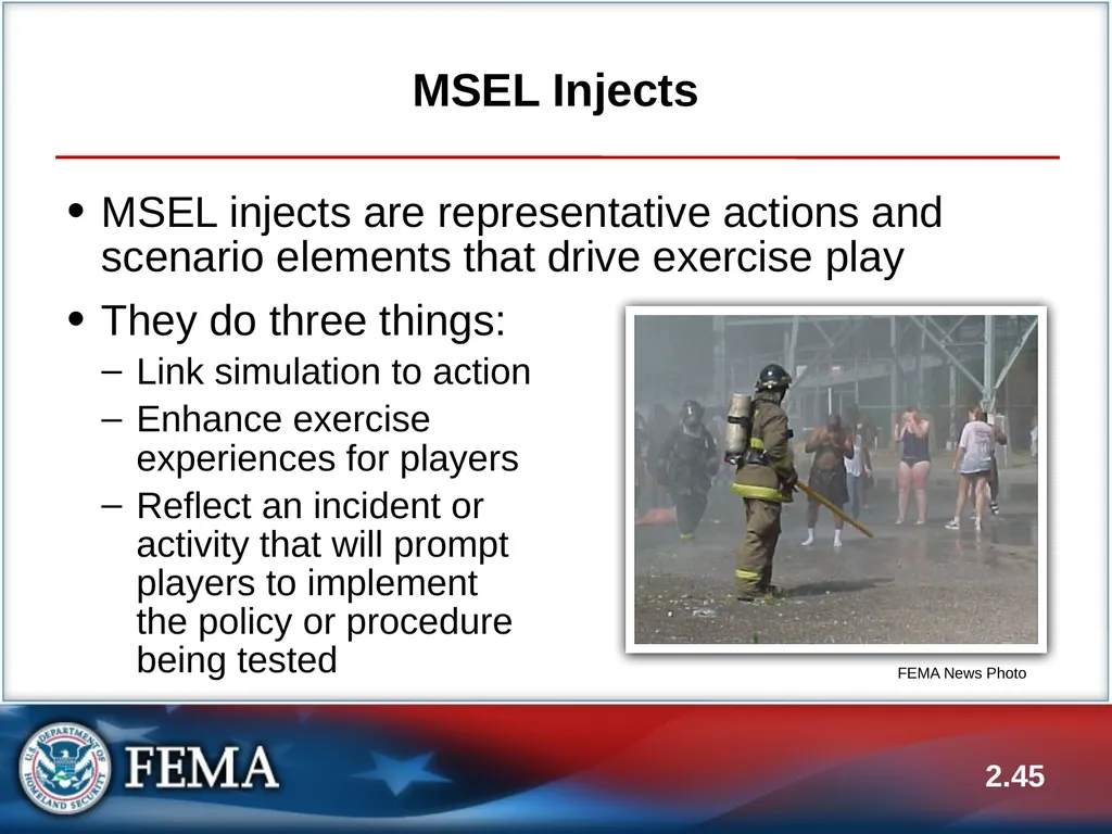 E133: OPERATIONS-BASED EXERCISE DESIGN AND - slide 45 of 71