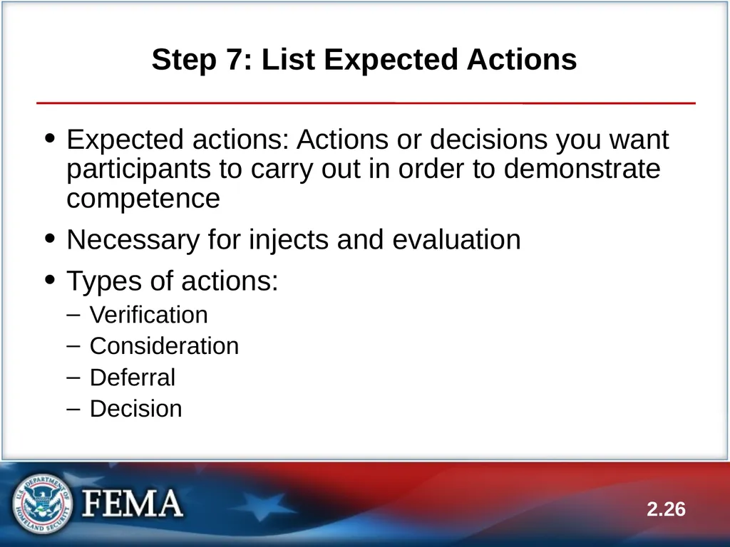 E133: OPERATIONS-BASED EXERCISE DESIGN AND - slide 26 of 71