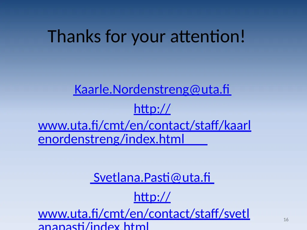 Paradoxes of journalistic profession: Russia in - slide 16 of 16