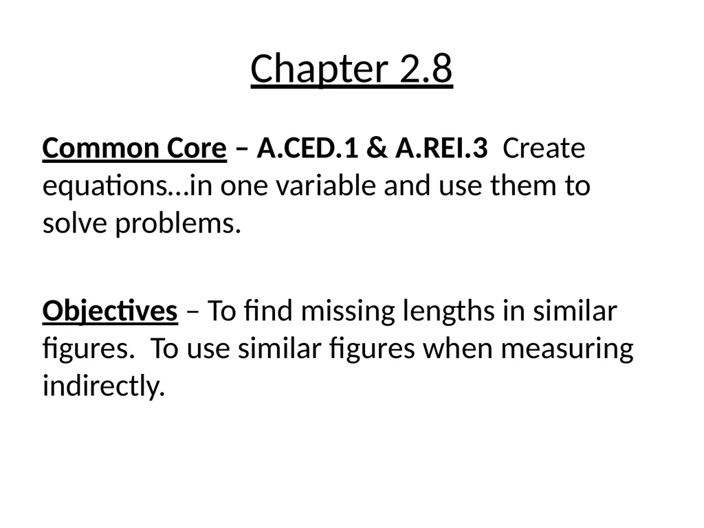 Chapter 2.1 Common Core – A.CED.1 & A.REI.3 Create - slide 16 of 22