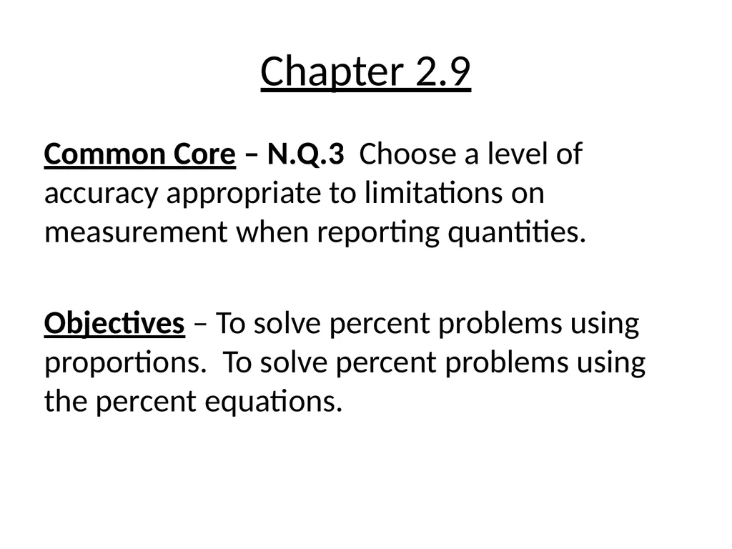 Chapter 2.1 Common Core – A.CED.1 & A.REI.3 Create - slide 18 of 22
