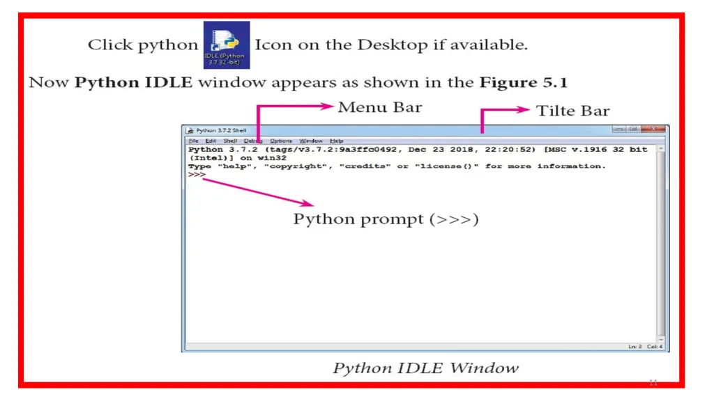 1 PROGRAMMING IN PYTHON PYTHON VARIABLES AND - slide 11 of 85
