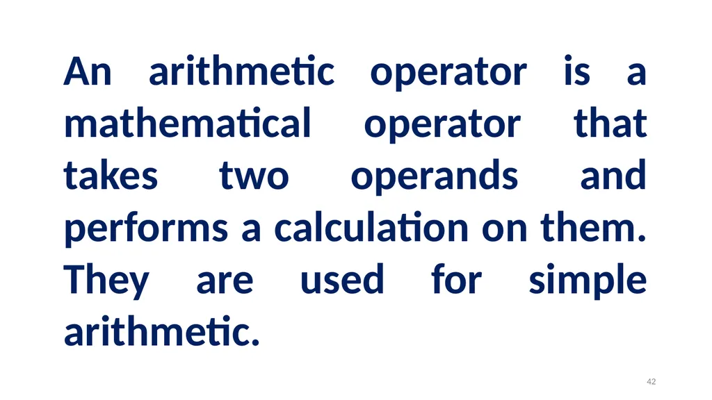 1 PROGRAMMING IN PYTHON PYTHON VARIABLES AND - slide 42 of 85