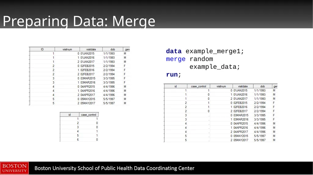 Data Manipulation in SAS CTSI BERD Core Seminar - slide 26 of 42