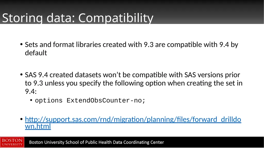 Data Manipulation in SAS CTSI BERD Core Seminar - slide 39 of 42