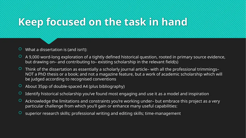 Writing a History dissertation Professor Susan - slide 3 of 21