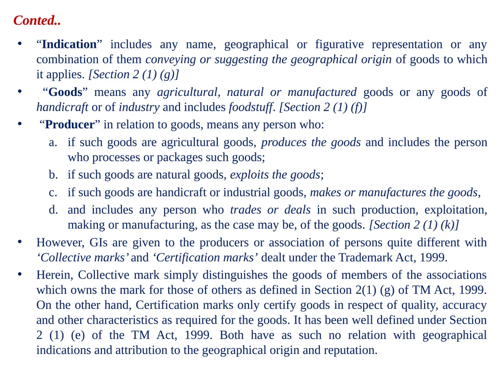Geographical Indication of Goods: Legal Protection - slide 5 of 10